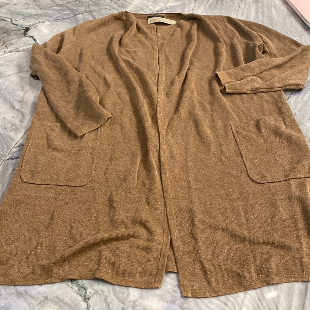 J. Crew Light Brown Long Sweater Cardigan